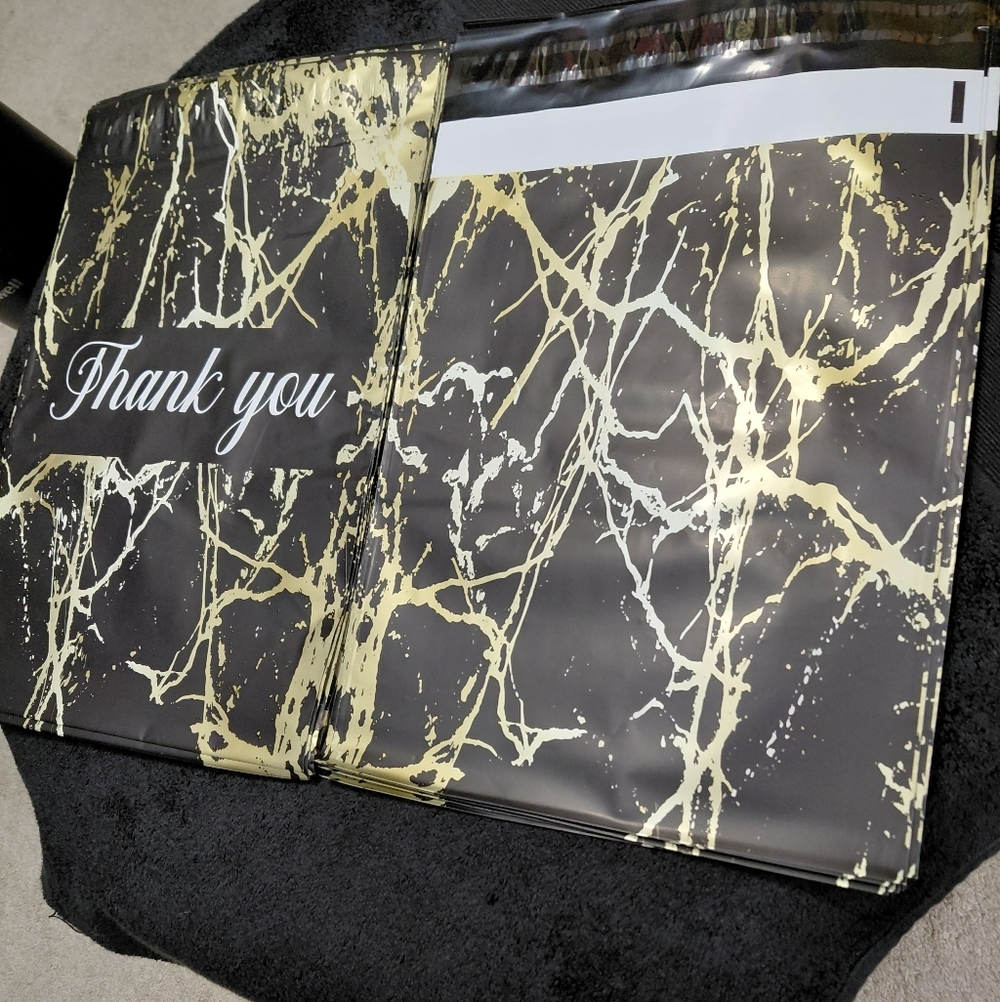 20ct. 10x13 Polymailers Bonus: Random Thank You Cards/Stickers - Picture 3 of 6